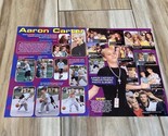 Aaron Carter Nick Carter teen magazine pinup clipping basketball Backstr... - £2.84 GBP