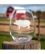 Adult Pig Etched Glasses - Wine, Champagne, Pint Glasses, Shot Glass - $467.85 MXN - $598.90 MXN