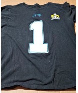 Majestic Superbowl 50 NFL Carolina Panthers Cal Newton Womens Medium Black - $13.65