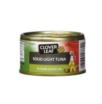 12 cans of CLOVER LEAF Solid light Tuna in Pure Olive Oil 85g each Canada - £36.98 GBP