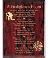 Firefighter&#39;s Prayer Plaque, Firefighters Prayer, Firefighters Gift,Fire... - £35.85 GBP