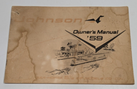 Vintage 1959 Johnson Sea-Horse 5-1/2 HP Owner&#39;s Manual Booklet Outboard Motor - £23.29 GBP