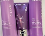 Pravana The Perfect Blonde Purple Toning Shampoo &amp; Conditioner &amp; Mask TRIO - $49.49