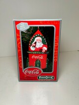 Coca-Cola Fiber-Optic Santa Ornament Limited Edition 2002 1st Edition x68 - $165.67 MXN