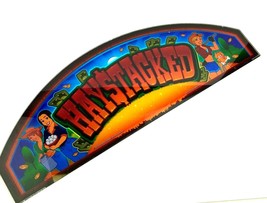HAYSTACKED Casino Slot Machine Topper Plexiglass 2012 Colossal Gaming 26x9&quot; - £13.22 GBP