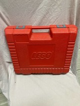 Vintage LEGO Red CARRYING CASE 13 X 9.5 With Assorted Legos - £31.29 GBP