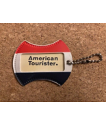 American Tourister Vintage 1970&#39;s Suitcase Red White Blue Luggage Tag w/... - £3.13 GBP