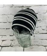 Dakine Beanie Cap Hat Black White Striped Cold Weather FLAW - £7.90 GBP