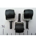 9GG17 SET OF 3 BEDFRAME ROLLERS, 1-5/8&quot; WIDE, 1-7/8&quot; DIAMETER, 2-5/8&quot; LIFT - $8.59