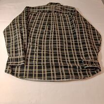Ivy Crew Classics Mens Cotton Black & Yellow Plaid Button-Down Collar Shirt Sz L image 2