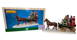 Lemax Jaunting Car Victorian Buggy Ride with Horse in Snow Caddington Village - £52.98 GBP