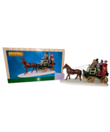 Lemax Jaunting Car Victorian Buggy Ride with Horse in Snow Caddington Vi... - £51.82 GBP
