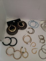 13 Pairs of Pierced Hoop Earrings Bag #7 ^ - $52.00