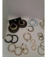 13 Pairs of Pierced Hoop Earrings Bag #7 ^ - $52.00