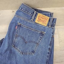 Levis 505 Jeans Men’s 42x32 [30**] Regular Fit Straight Leg Blue Denim - $19.99