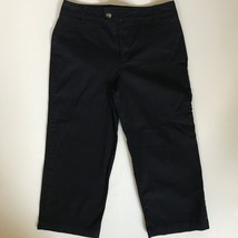 Charter Club Capri Pants Sz 12 Black  - £6.19 GBP