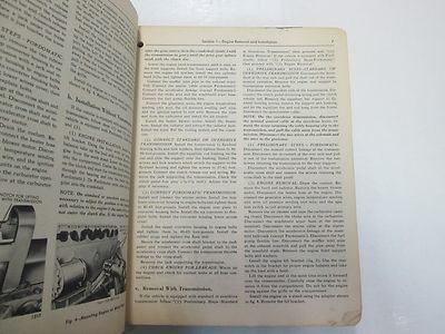 Manuale Di Servizio Per Auto Passeggeri Ford 1952 Con Supplemento OEM Item image 3