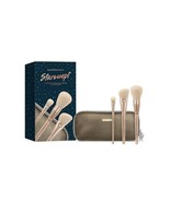 Bareminerals 3 Piece Deluxe Brush Collection Plush Brushroll - $1,104.38 MXN