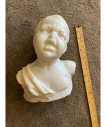 Vintage  Carved Italian Marble Alabaster Stone Bust Boy baby - $2,060.30 CAD