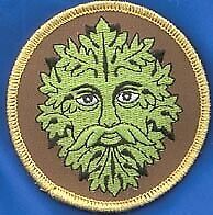 Primary image for Green Man Iron-on Patch 3"
