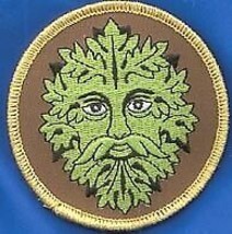 Green Man Iron-on Patch 3&quot; - £17.02 GBP
