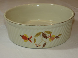 Vintage Hall&#39;s Superior Quality Kitchenware Autumn Leaf Serving Bowl 7 3/4&quot; ~ - £16.71 GBP