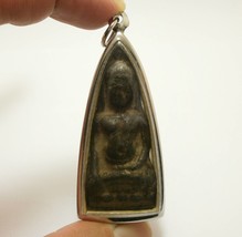Phra Ruang Huyan LopBuree Buddha magic metal Thai ancient antique amulet strong  - £113.40 GBP