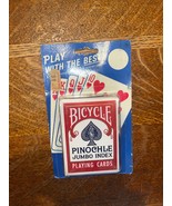 NOS Bicycle Pinochle Jumbo Index Playing Cards-New Sealed - €8,58 EUR
