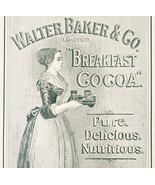 Walter Baker Breakfast Cocoa 1897 Advertisement Victorian Hot Chocolate ... - $568.44 MXN