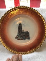 Krautheim Selb-K &amp; A-Germany-Adelberg-10 3/4” Gold Trimmed Plate-church Pix - $25.00