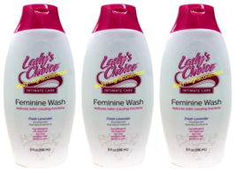 LOT 3 x FEMININE WASH FRESH LAVENDER LADY&#39;S CHOISE INTIMATE CARE w/ ALOE... - $33.61 CAD