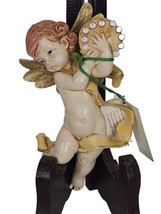 Vintage Fontanini Depose Italy Cherub Cupid Figurine Spider Mark Ornament #266 - £8.62 GBP