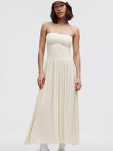 LULULEMON 2-IN-1 Maxi Dress Light Ivory XS XXS  S M L XL NWT SAME DAY US... - $219.95
