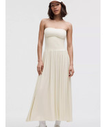 LULULEMON 2-IN-1 Maxi Dress Light Ivory XXS NWT SAME DAY USPS SHIP - $248.21 CAD