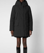 Save The Duck Womens Parka Smegy Solid Black Size 5 P4514W - £225.62 GBP