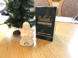 Belleek Parian China Choir of Angels Harp Angel Ornament Hanger w/Box Ir... - $9.85