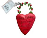 Silvestri Sandra Magsamen Ornament Heart Shape Happy Holidays From My He... - $8.25