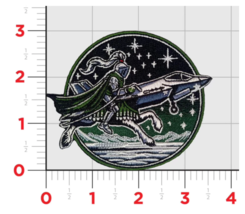 NAVY VMFA-121 GREEN KNIGHTS F-35 EMBROIDERED HOOK &amp; LOOP PATCH - £31.31 GBP