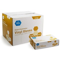 MedPride Medical Examination Vinyl Gloves ,N/S Powder Free, Large-1000 Gloves/CS - £28.93 GBP