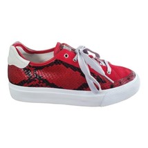 Rag &amp; Bone RB Army Low Sneakers Red Women&#39;s Size 38 (US 8) Animal Print - £104.26 GBP