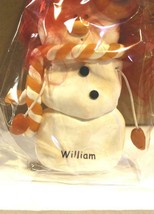 Christmas Ornaments WHOLESALE- SNOWMAN- 13358-'WILLIAM'- (6) - New -W74 - $5.65