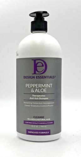Design Essentials Peppermint & Aloe Therapeutics Anti-Itch Shampoo- 32 oz