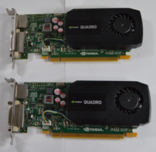(Lot of 2)Nvidia Quadro K600 Graphics Adapter 700102-001 713379-001 - £21.32 GBP