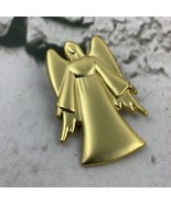 AGC Angel Brooch Pin Brushed Gold Toned - £9.34 GBP
