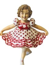 Shirley Temple Danbury Mint Calendar Figurine February Stand Up Cheer Gift Dress - £31.11 GBP