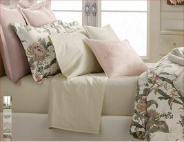 Ralph Lauren Olivia Clotilde 2pc Euro Pillow Shams Blush Solid Nip $430 - £117.21 GBP