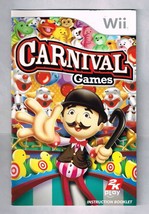 Nintendo Wii Carnival Games Replacement Instruction Manual ONLY - $9.98