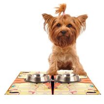 Kess InHouse Pet Feeding Mat Dog Cat Nina May Naranda for Bowl 24x15 Inch - $22.95