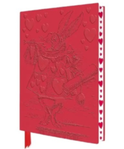Alice in Wonderland Rabbit Writing Journal, Red Hearts, 176 Blank Lined Pages - £7.82 GBP