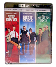 SHAUN OF THE DEAD / HOT FUZZ / THE WORLDS END (4K UHD/ Blu-ray/Digital) ... - $22.40